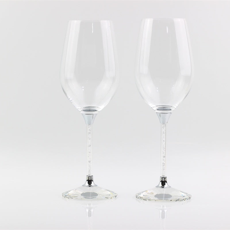 Clear Crystal Stem Wine Glass