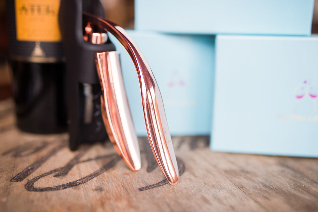 Rose Gold Lever Wine Opener